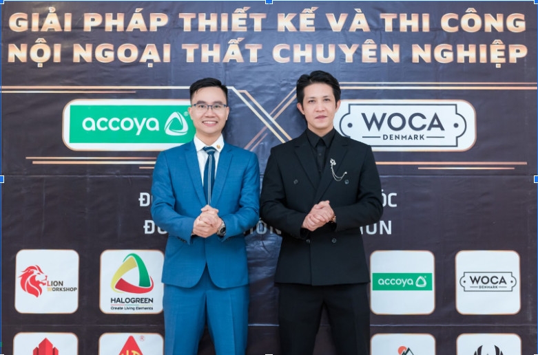 Ông Nguyễn Anh Nguyên - CEO Halogreen chụp hình cùng đối tác chiến lược ông Nam Long - chủ tịch HĐQT Liên Minh Kinh Doanh Fansipan - Kết nối và đầu tư điện ảnh
