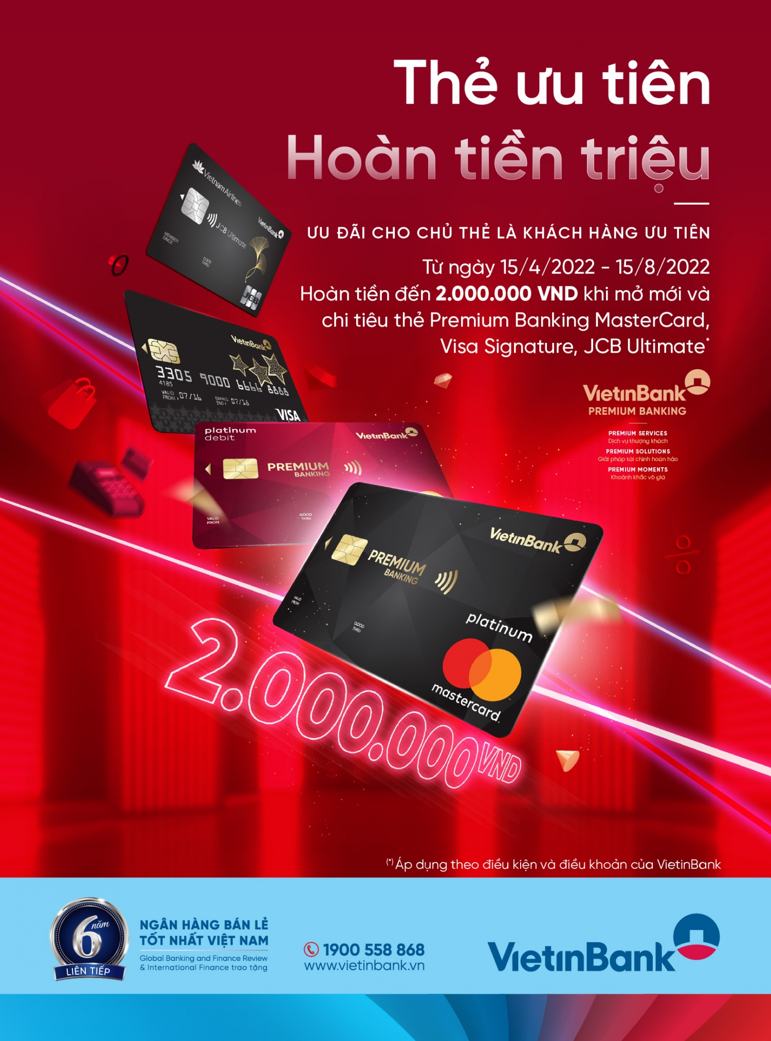 Cùng VietinBank mở thẻ ưu tiên - hoàn tiền lên đến 2.000.000 VND