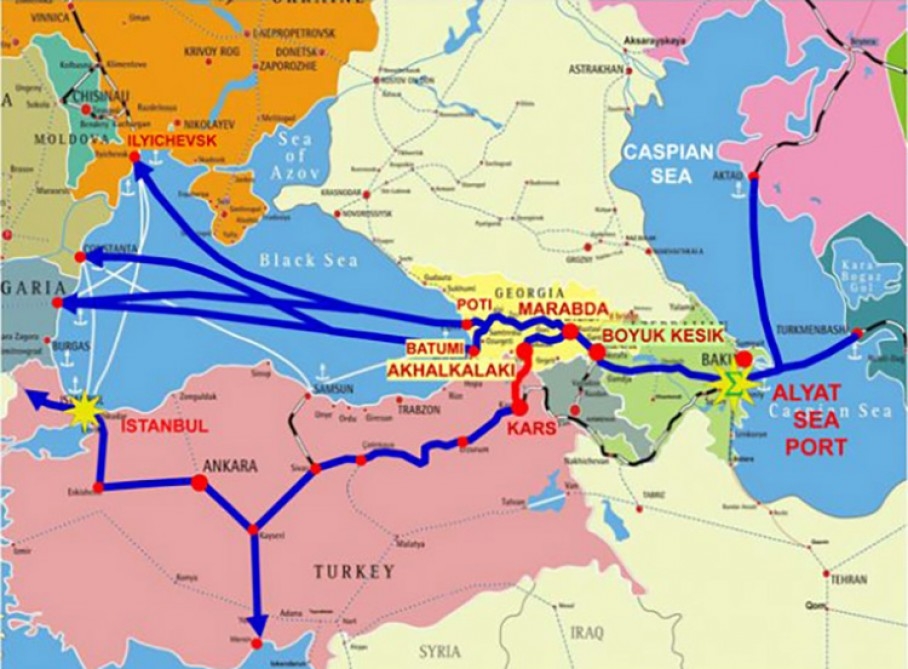 Thổ Nhĩ Kỳ hướng tới Kazakhstan để hình thành tuyến đường thương mại mới vòng qua Nga