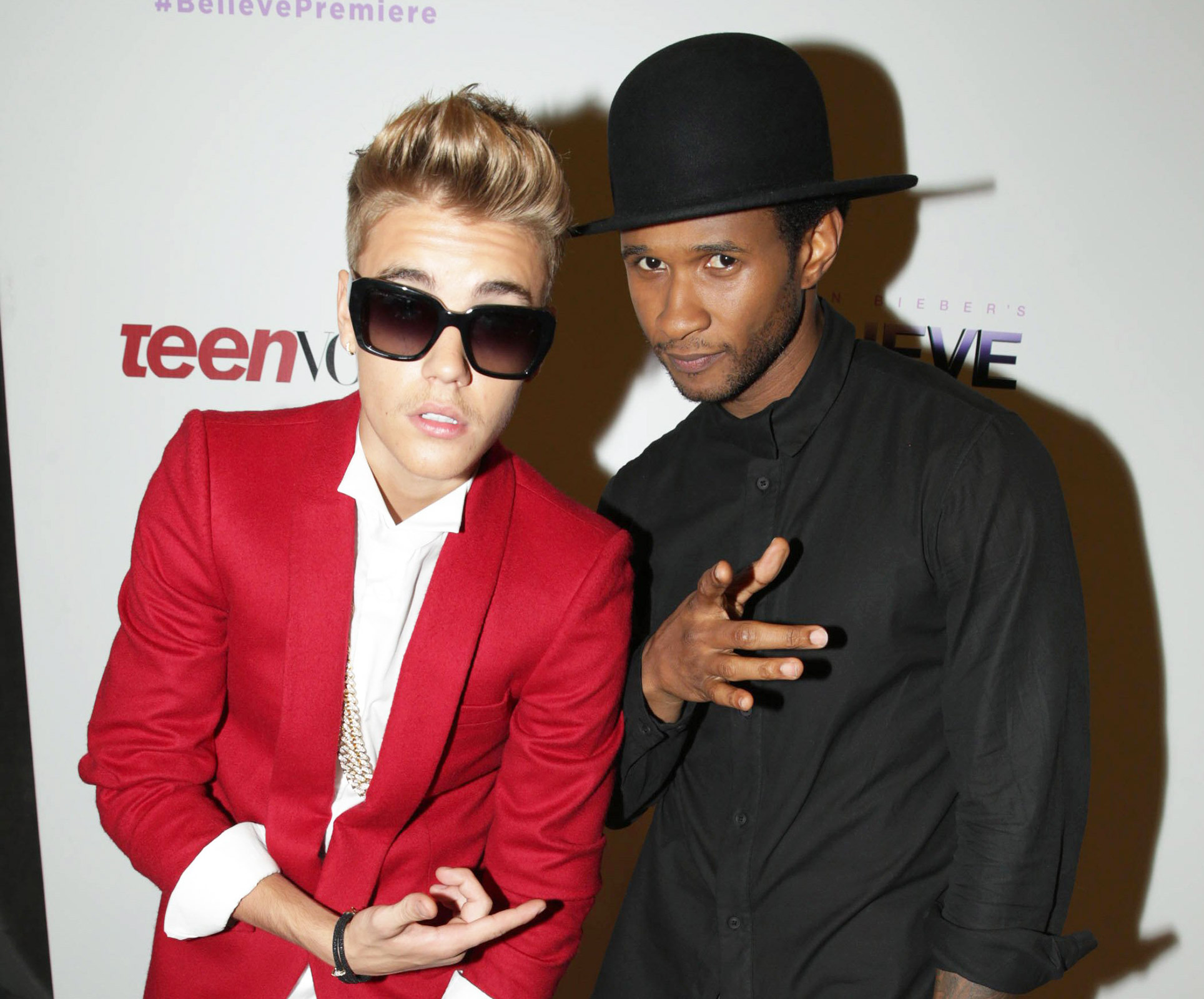 Image result for usher justin bieber