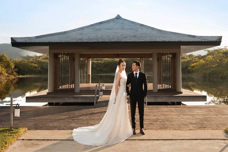 Cường Đô La chụp ảnh cưới cùng Đàm Thu Trang và con trai Subeo cuong do la chup anh cuoi cung dam thu trang va con trai subeo