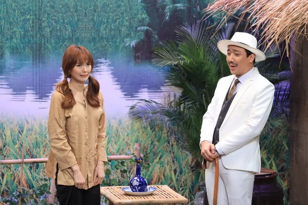 Chi Dân bị Trường Giang làm khó khi nhắc tới Lan Ngọc tại Ơn giời chi dan bi truong giang lam kho khi nhac toi lan ngoc tai on gioi